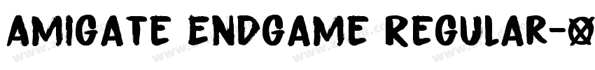 Amigate Endgame Regular字体转换